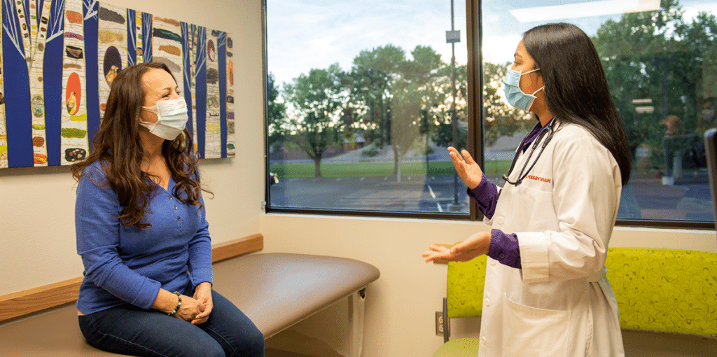 provider talking to a patient